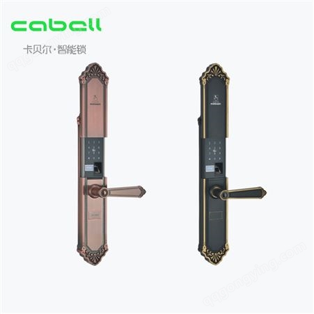 卡贝尔L8半自动智能指纹锁家用防盗门远程通用电子门锁感应密码锁