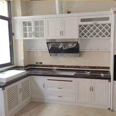 铝唯整体厨房橱柜储物柜 全铝橱柜收纳柜组合 铝制家具整装
