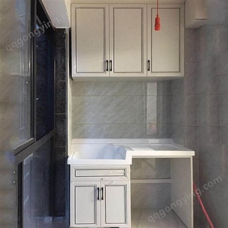 铝唯阳台洗手台 全铝浴室柜储物柜地柜 全屋整装定制