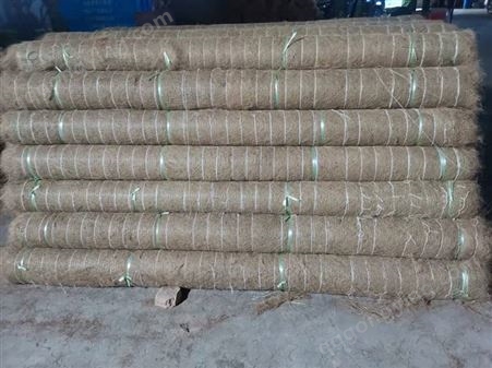 厂家生产直销 200克-600克带草籽椰丝毯秸秆毯混合毯河道护坡城市绿化 量大从优