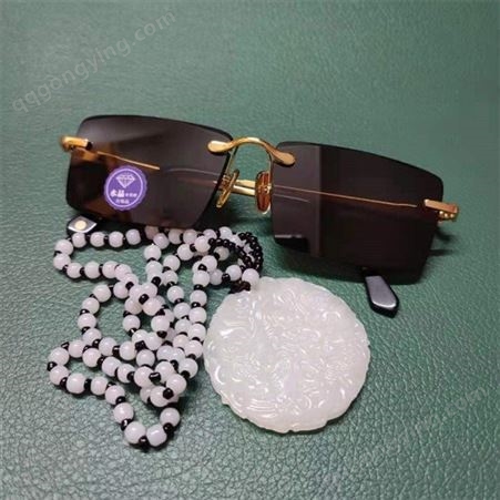 厂家生产 人造水晶眼镜 天然水晶养生护眼 防晒遮阳护目镜
