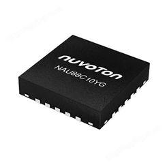 NUVOTON/新唐 集成电路、处理器、微控制器 NAU88C10YG 音频 接口 24 b I²C，I²S，PCM，串行 20-QFN（4x4）