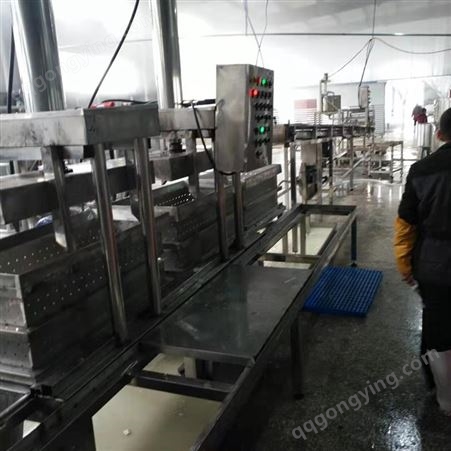 1-2吨豆制品生产设备 农村扶贫政策 大型豆腐机器 全自动豆腐皮机