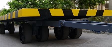 启业机械10吨框架式厂区拖车 物品中转运输 可以定制刹车 支腿栏杆定制厂家
