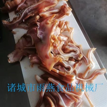 连续式切熟肉机器 腊肉切片机 酱驴肉切片设备 雨燕机械