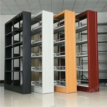 学校图书馆书架 阅览室专用钢制档案架 书店铁皮书柜 书籍资料架