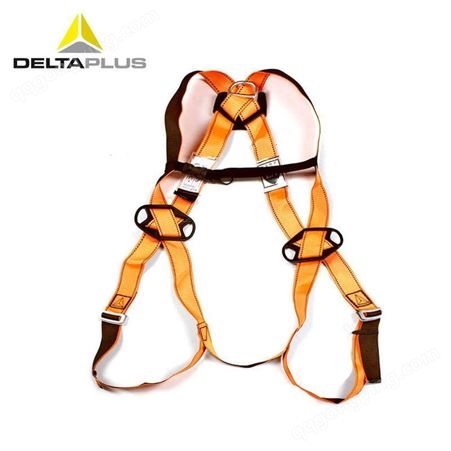 橙色代尔塔 501011 经济型安全带 背部单挂点 高空作业防坠落 安全带 橙色