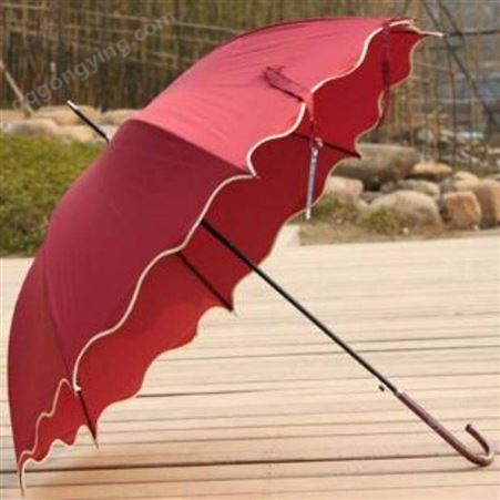 折叠210T过胶雨伞定做 雄琛户外广告遮阳直把伞定制logo