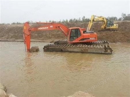 水上漂挖掘机出租 惠州水上挖机出租服务