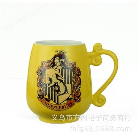 哈利波特Harry Potter四色陶瓷杯咖啡杯马克杯 创意陶瓷杯水杯