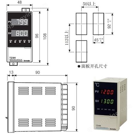 韩国进口温控器4到20mA电流输出TZ4L-14C智能温度控制表