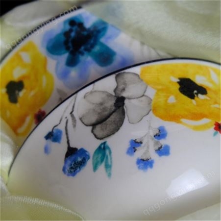 家居日用陶瓷碗 陶瓷碗生产厂家 22头水墨画陶瓷碗礼盒套装 云南发货