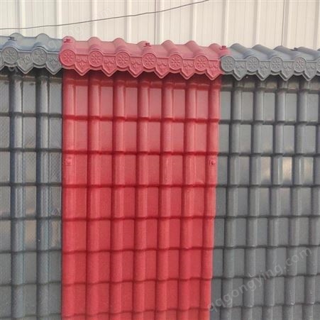 懿杉厂家专现货供应新农村改造专用瓦树脂塑料瓦屋面防腐瓦仿古瓦