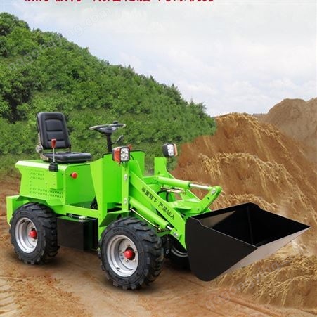 小型柴油农用四驱装载机沙场用推土机养殖场电动小铲车