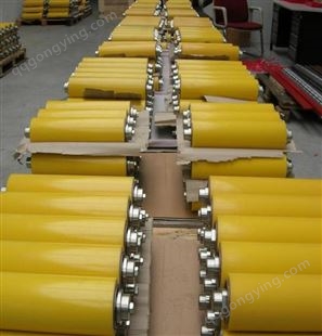输送单双链轮包胶滚筒提供oem按需制造辊筒颜色挂胶厚度可定制