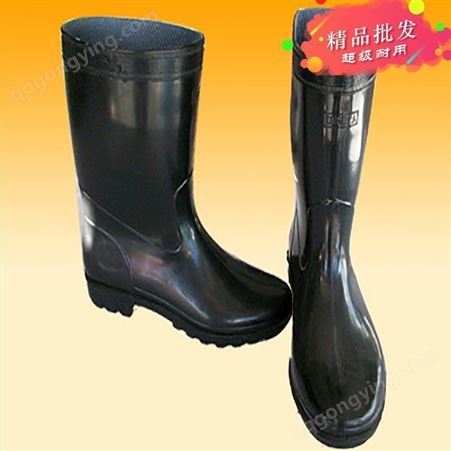 水靴_AA/安安防护_黑色高筒雨靴_工厂经销商