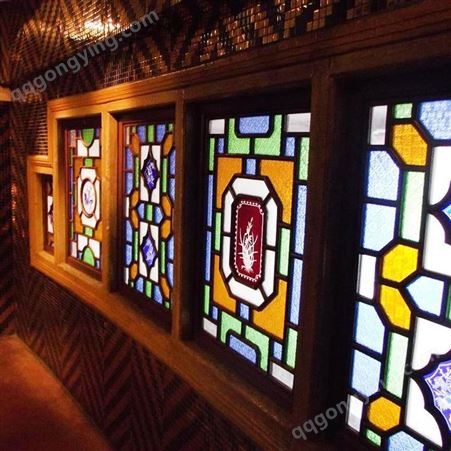 森雕定制中式实木花格门窗西关特色满洲窗木雕