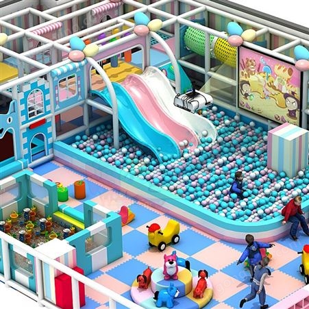嗨皮堡 吉林淘气堡厂家 规划设计儿童淘气堡 500平米主题淘气堡 上门安装