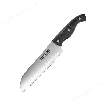 DESLON/德世朗 科乐刀具五件套A FS-TZ008-5 厨房专用不锈钢 中式刀具刀架组合装 批发包邮