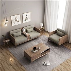 沙发 4s店休息区茶几沙发组合套装定做 单人位双人位沙发厂家 乔图家具 沙发单人位