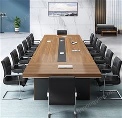 办公家具会议桌长桌简约现代长方形大型洽谈桌椅组合工作台培训桌JY-HJ-032