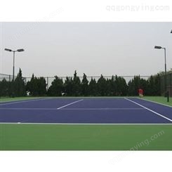 球场图片 硅pu篮球场材料 永兴 室外网球场地面材料 专业生产